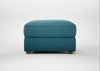 Tailor Rectangular Footstool Brushed Cotton Cadet / Natural