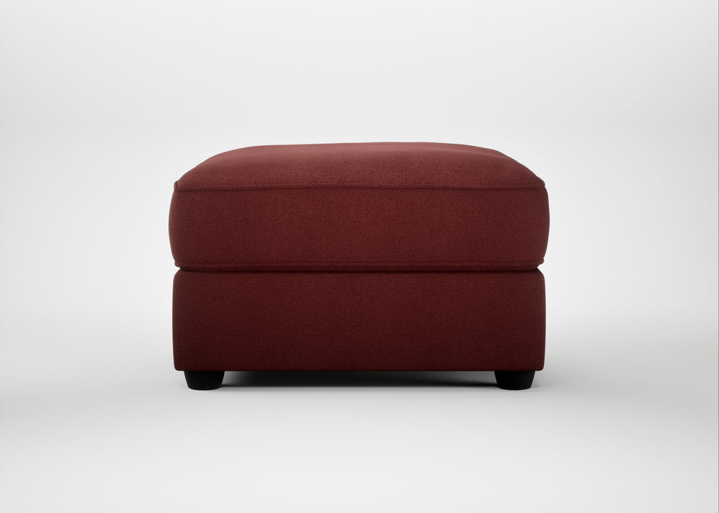 Tailor Rectangular Footstool Capelo Linen-Cotton Estruscan / Black