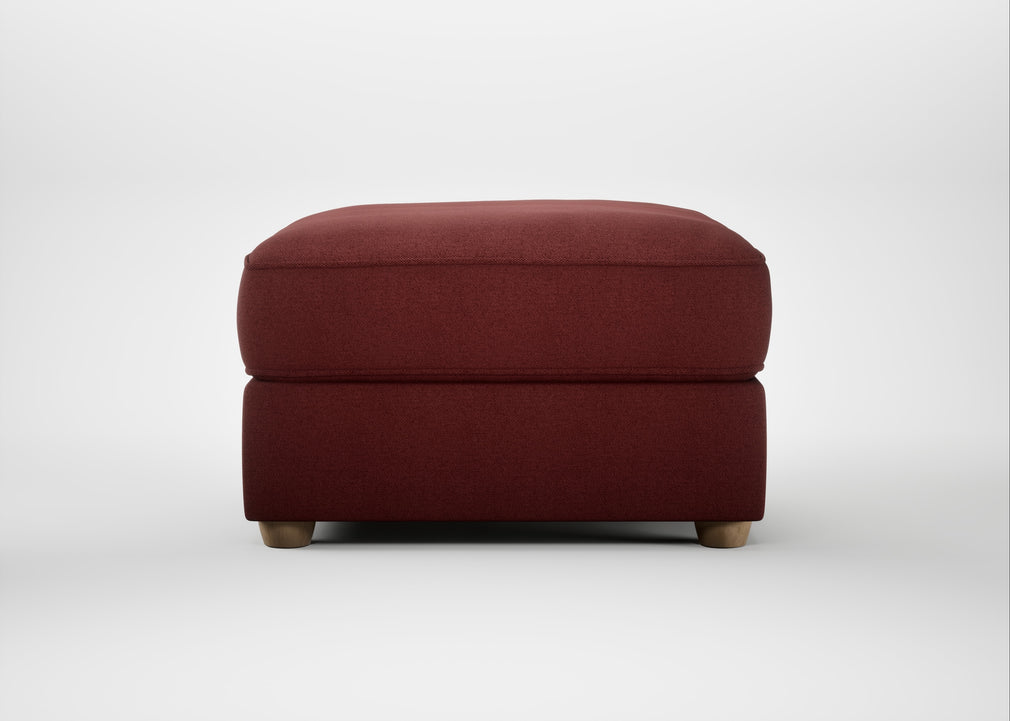 Tailor Rectangular Footstool Capelo Linen-Cotton Estruscan / Natural