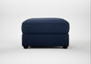 Tailor Rectangular Footstool Capelo Linen-Cotton Inkspot / Black