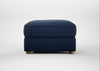 Tailor Rectangular Footstool Capelo Linen-Cotton Inkspot / Natural