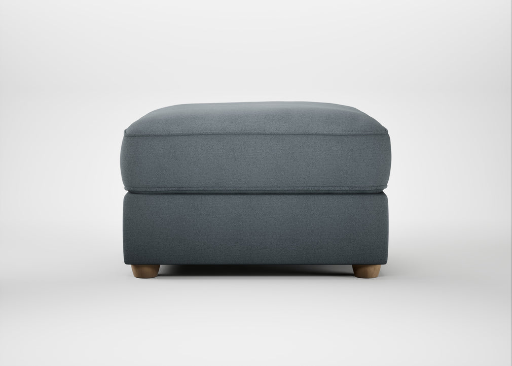 Tailor Rectangular Footstool Capelo Linen-Cotton Mineral / Natural