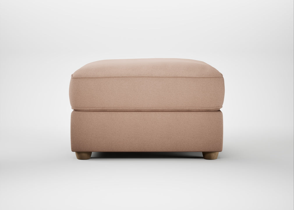 Tailor Rectangular Footstool Capelo Linen-Cotton Rosedale / Natural