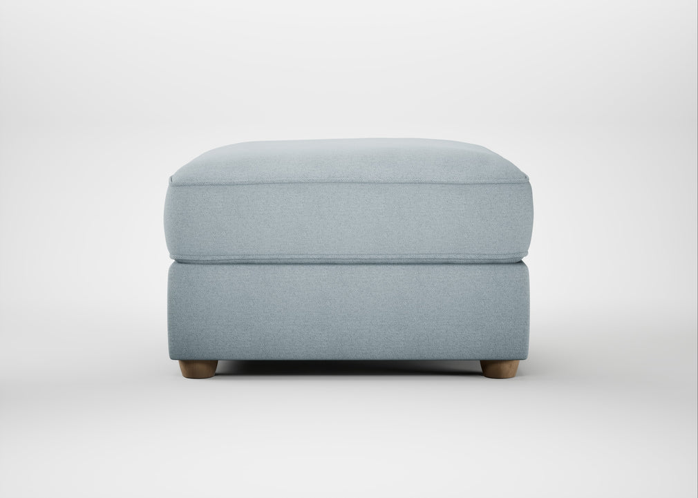 Tailor Rectangular Footstool Capelo Linen-Cotton Sea Shanty / Natural