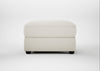 Tailor Rectangular Footstool Chunky Boucle Ecru / Black