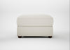 Tailor Rectangular Footstool Chunky Boucle Ecru / Walnut Stained
