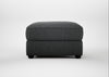 Tailor Rectangular Footstool Melton Wool Granite / Black