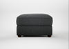 Tailor Rectangular Footstool Melton Wool Granite / Walnut Stained