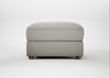 Tailor Rectangular Footstool Melton Wool Limestone / Natural