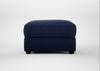 Tailor Rectangular Footstool Melton Wool New Navy / Black