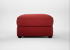 Tailor Rectangular Footstool Melton Wool Red Oxide / Black