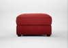 Tailor Rectangular Footstool Melton Wool Red Oxide / Walnut Stained