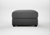 Tailor Rectangular Footstool Melton Wool Shale / Black
