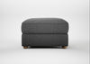 Tailor Rectangular Footstool Melton Wool Shale / Natural