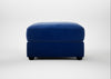 Tailor Rectangular Footstool Smart Luxe Velvet Azure / Black