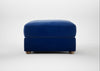Tailor Rectangular Footstool Smart Luxe Velvet Azure / Natural