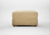Tailor Rectangular Footstool Smart Luxe Velvet Biscuit / Natural