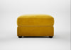 Tailor Rectangular Footstool Smart Luxe Velvet Canary / Black