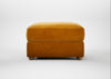 Tailor Rectangular Footstool Smart Luxe Velvet Cognac / Natural