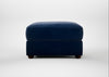 Tailor Rectangular Footstool Smart Luxe Velvet Midnight / Walnut Stained