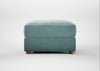 Tailor Rectangular Footstool Smart Luxe Velvet Mineral Blue / Natural