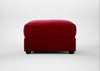 Tailor Rectangular Footstool Smart Luxe Velvet Mulberry / Black