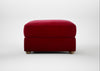 Tailor Rectangular Footstool Smart Luxe Velvet Mulberry / Natural