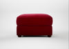 Tailor Rectangular Footstool Smart Luxe Velvet Mulberry / Walnut Stained