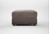 Tailor Rectangular Footstool Smart Luxe Velvet Mushroom / Natural
