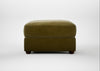 Tailor Rectangular Footstool Smart Luxe Velvet Peridot / Walnut Stained