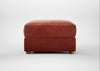 Tailor Rectangular Footstool Smart Luxe Velvet Tawny / Natural