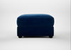 Tailor Rectangular Footstool Smart Velvet Dusk / Black