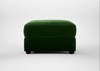 Tailor Rectangular Footstool Smart Velvet Forest / Black