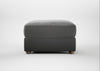 Tailor Rectangular Footstool Smart Velvet Mercury / Natural