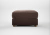 Tailor Rectangular Footstool Smart Velvet Mouse / Natural