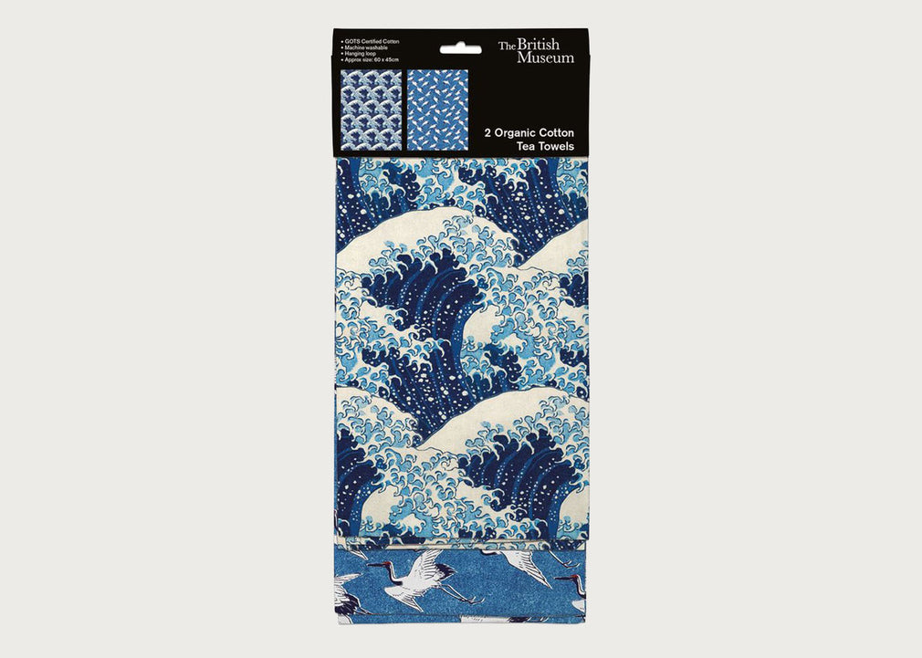 Tea Towel Pack of 2 Great Wave
