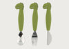 Mr. Dino Silicone Cutlery Set 3-Pack