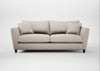 Torino 4 Seater Sofa Capelo Linen-Cotton Sesame / Walnut Stained