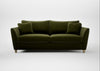 Torino 4 Seater Sofa Cotton Velvet Evergreen / Natural