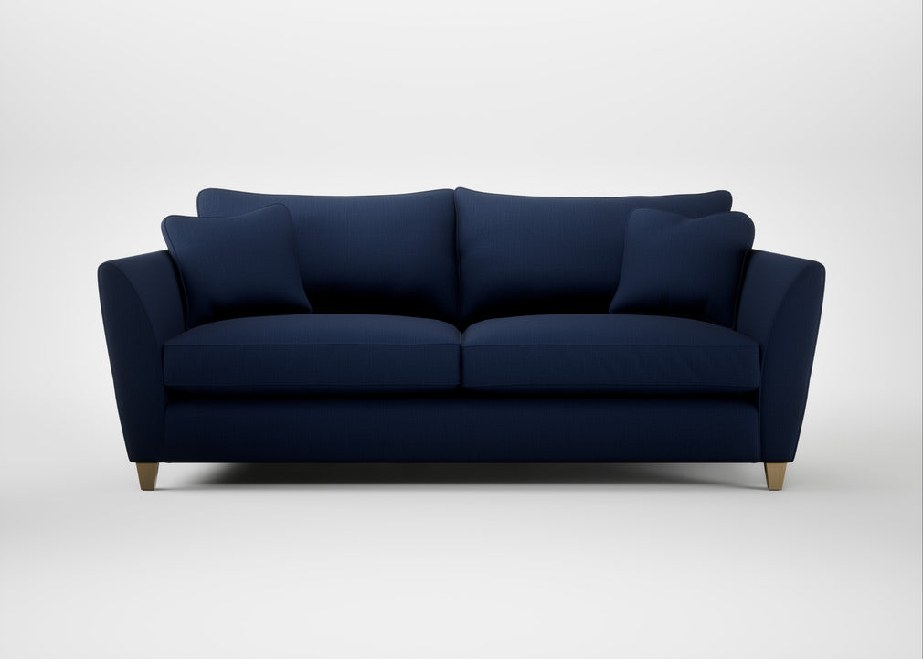 Torino 4 Seater Sofa Smart Cotton Linen Indigo / Natural