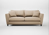Torino 4 Seater Sofa Smart Cotton Linen Rice / Black