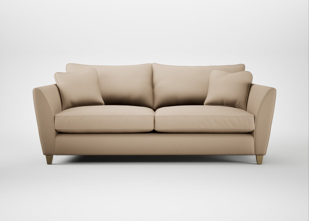 Torino 4 Seater Sofa Smart Cotton Linen Rice / Natural