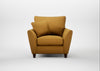 Torino 4 Seater Sofa Smart Cotton Linen Sahara / Walnut Stained