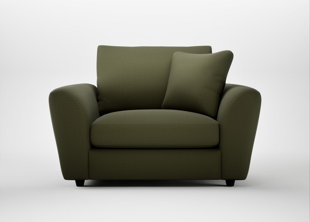 Snooze Loveseat Smart Cotton Linen Myrtle