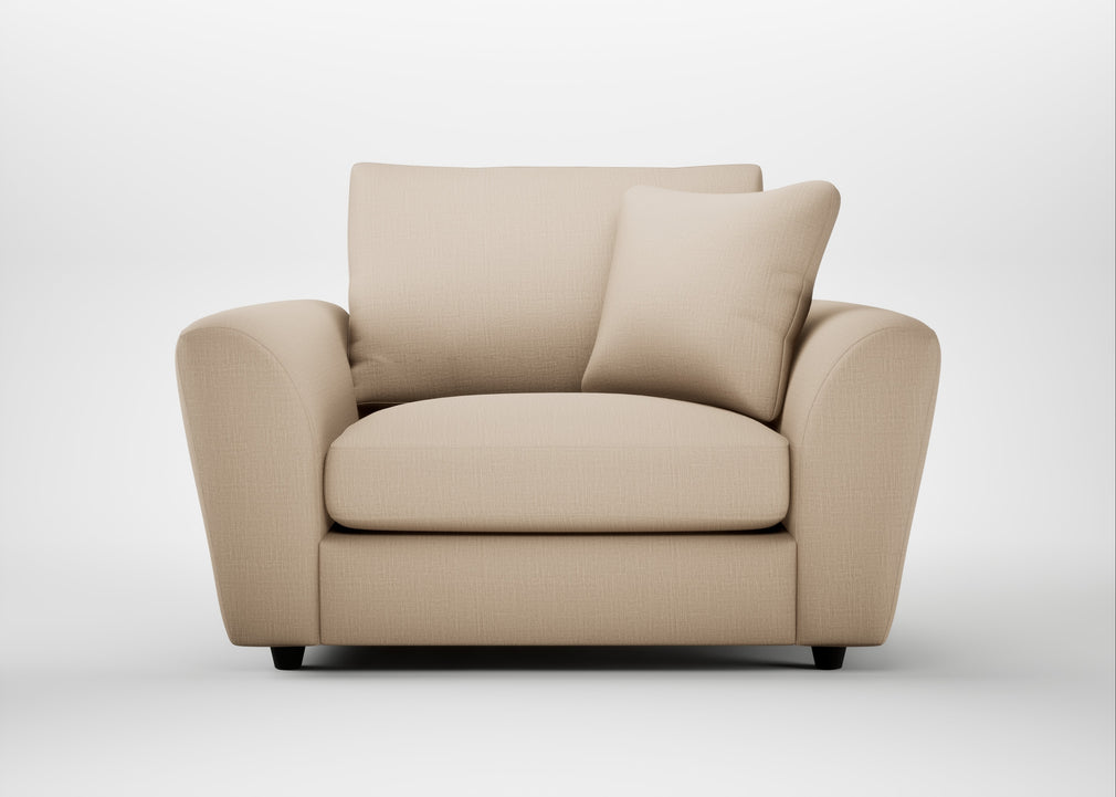 Snooze Loveseat Smart Cotton Linen Rice
