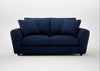 Snooze 3 Seater Sofa Smart Cotton Linen Indigo