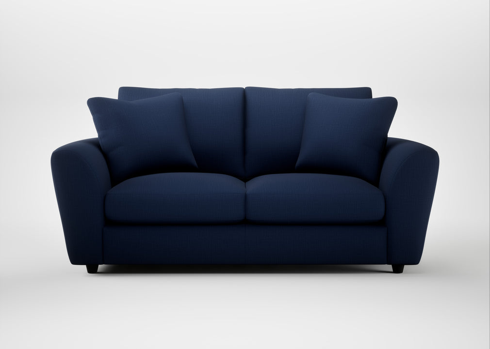 Snooze 3 Seater Sofa Smart Cotton Linen Indigo
