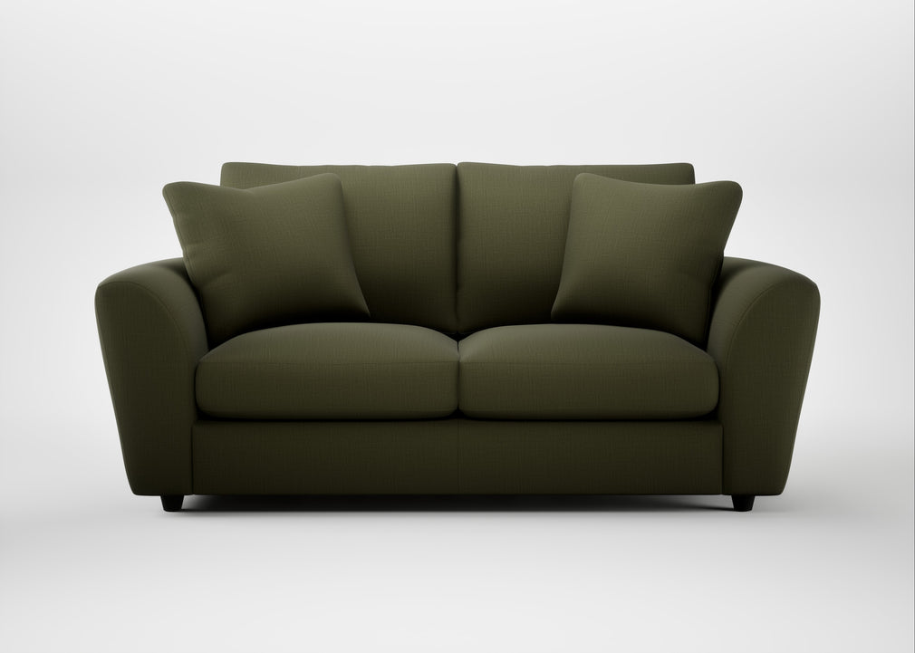 Snooze 3 Seater Sofa Smart Cotton Linen Myrtle