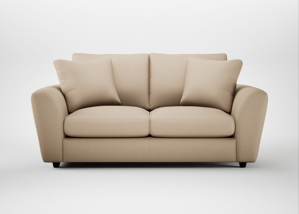 Snooze 3 Seater Sofa Smart Cotton Linen Rice