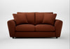 Snooze 3 Seater Sofa Smart Cotton Linen Rust